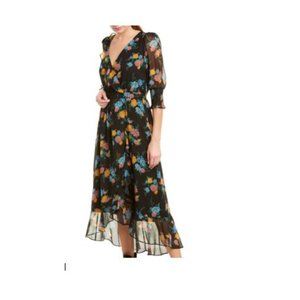 Rachel Zoe Navy Floral Midi Dress